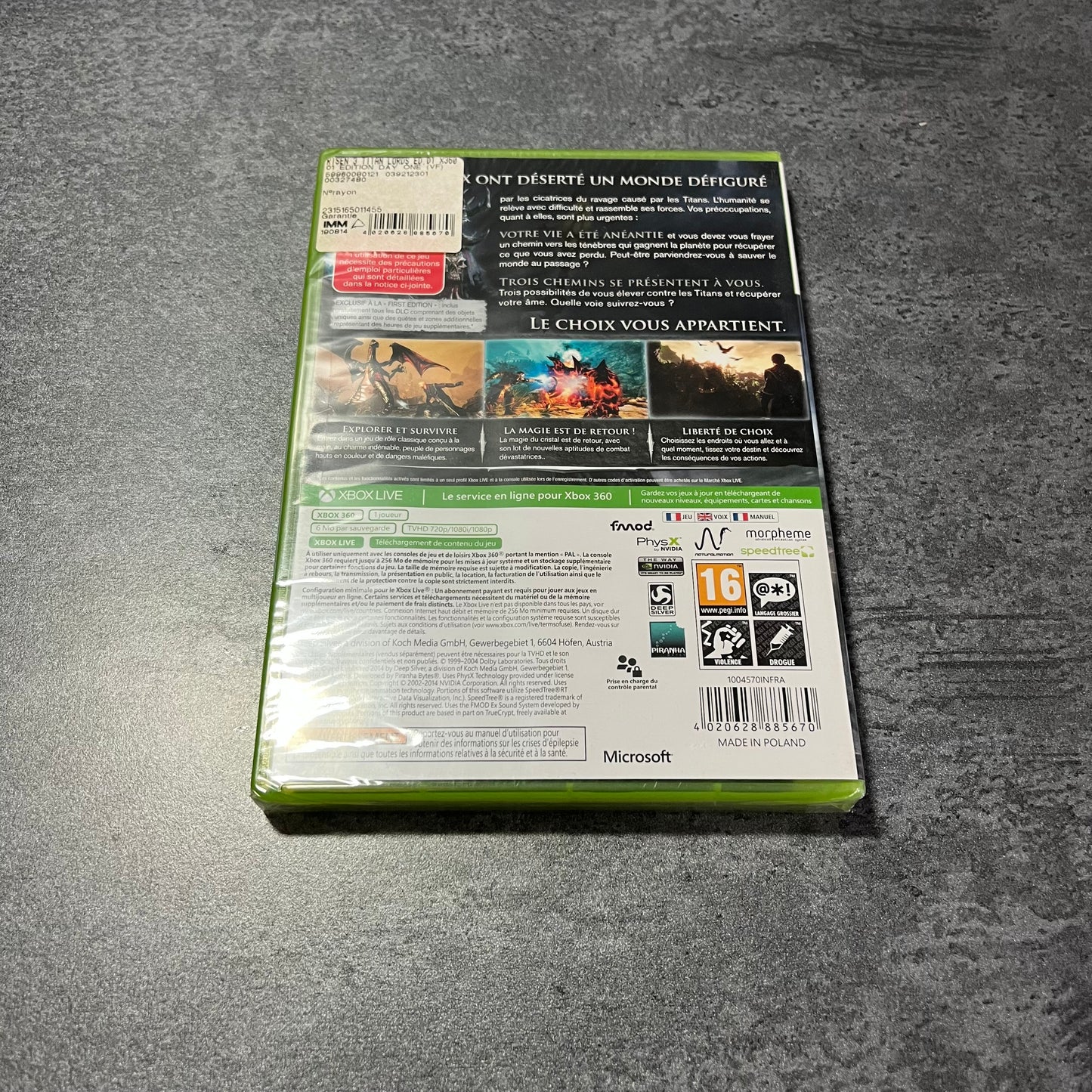 Risen 3 Xbox 360 sous blister neuf