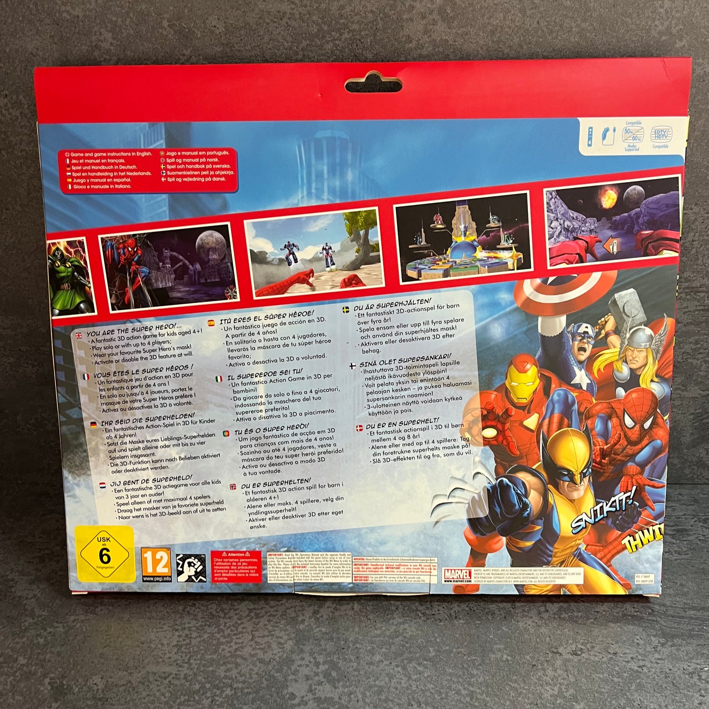 Marvel Super Heroes 3D Wii neuf