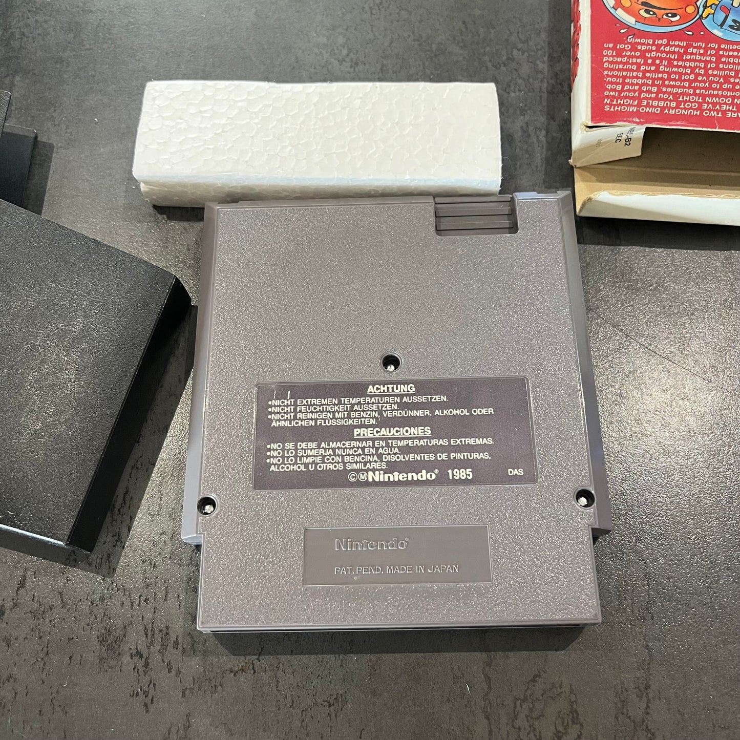 Bubble Bobble NES en boîte