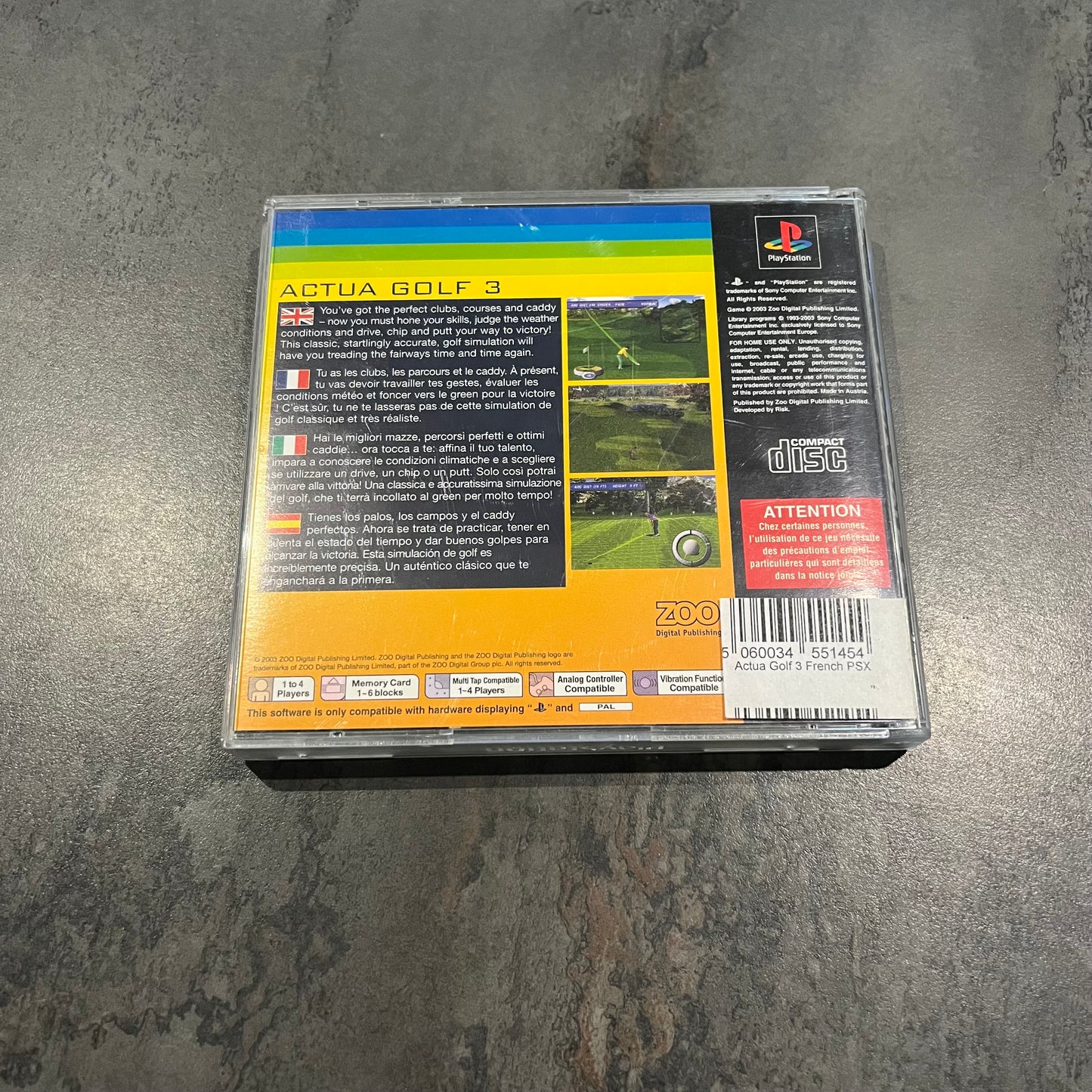 Actua Golf 3 PS1