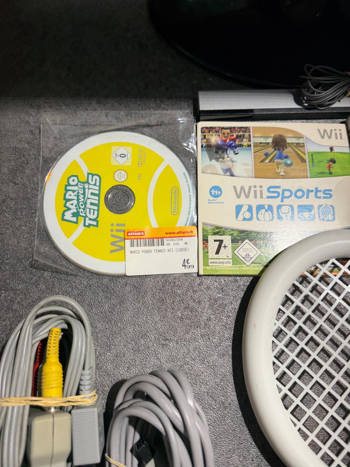 Console Wii + Mario Tennis