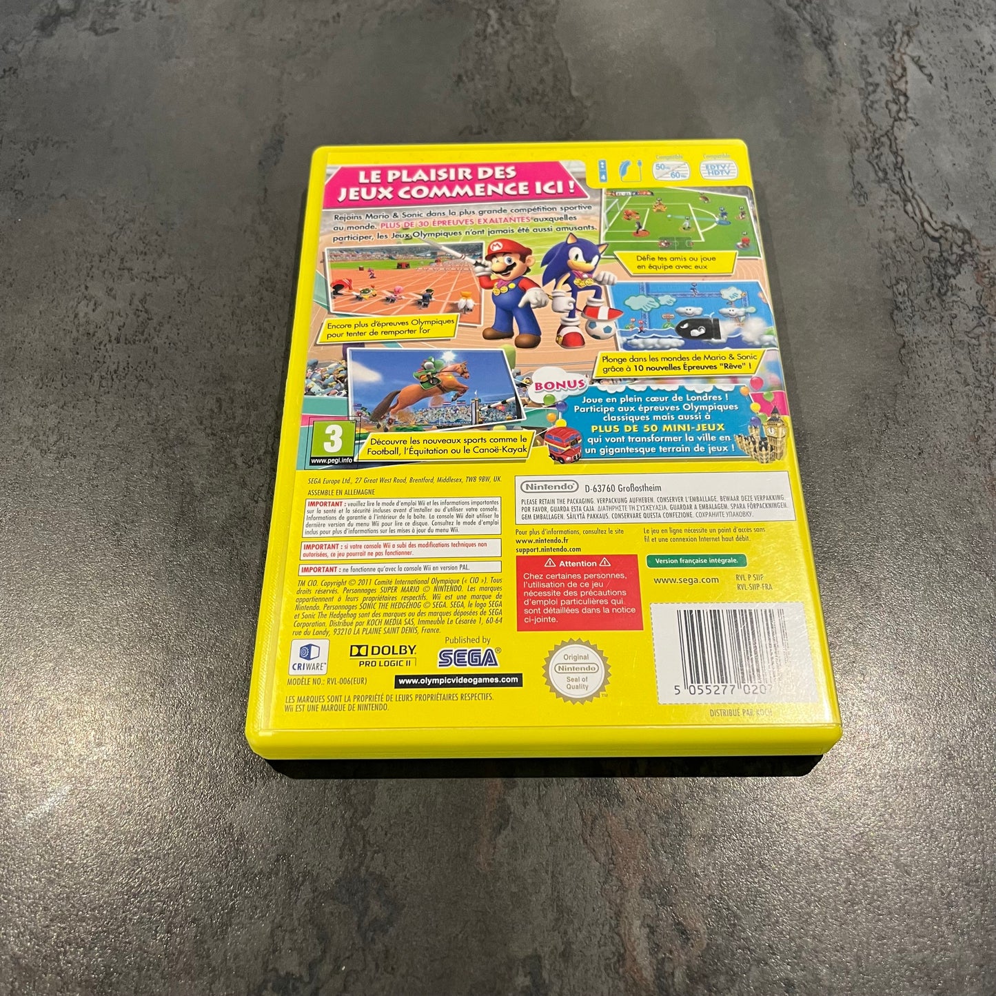 Mario & Sonic aux Jeux Olympiques de Londres 2012 wii