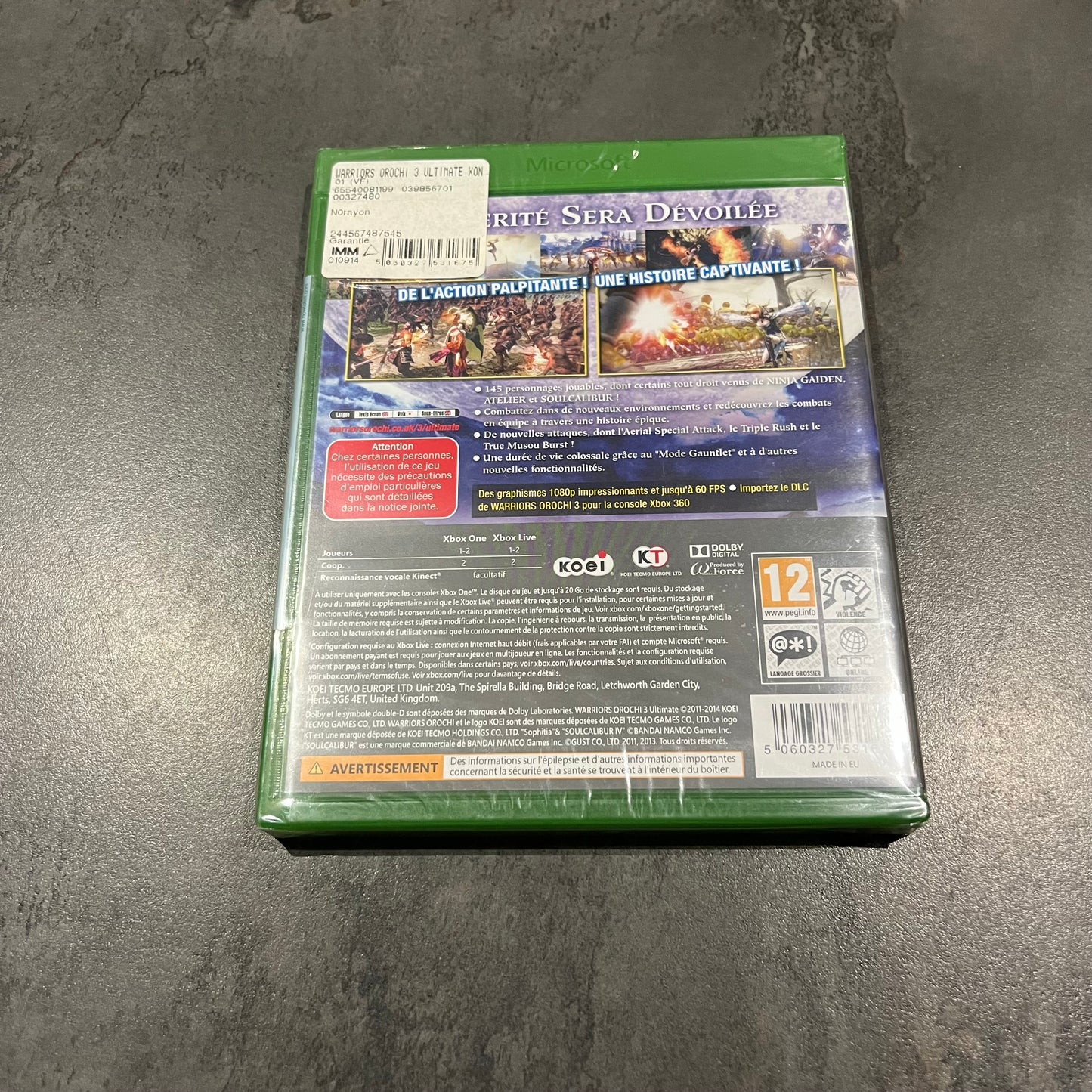 Warriors Orochi 3 Ultimate Xbox One neuf