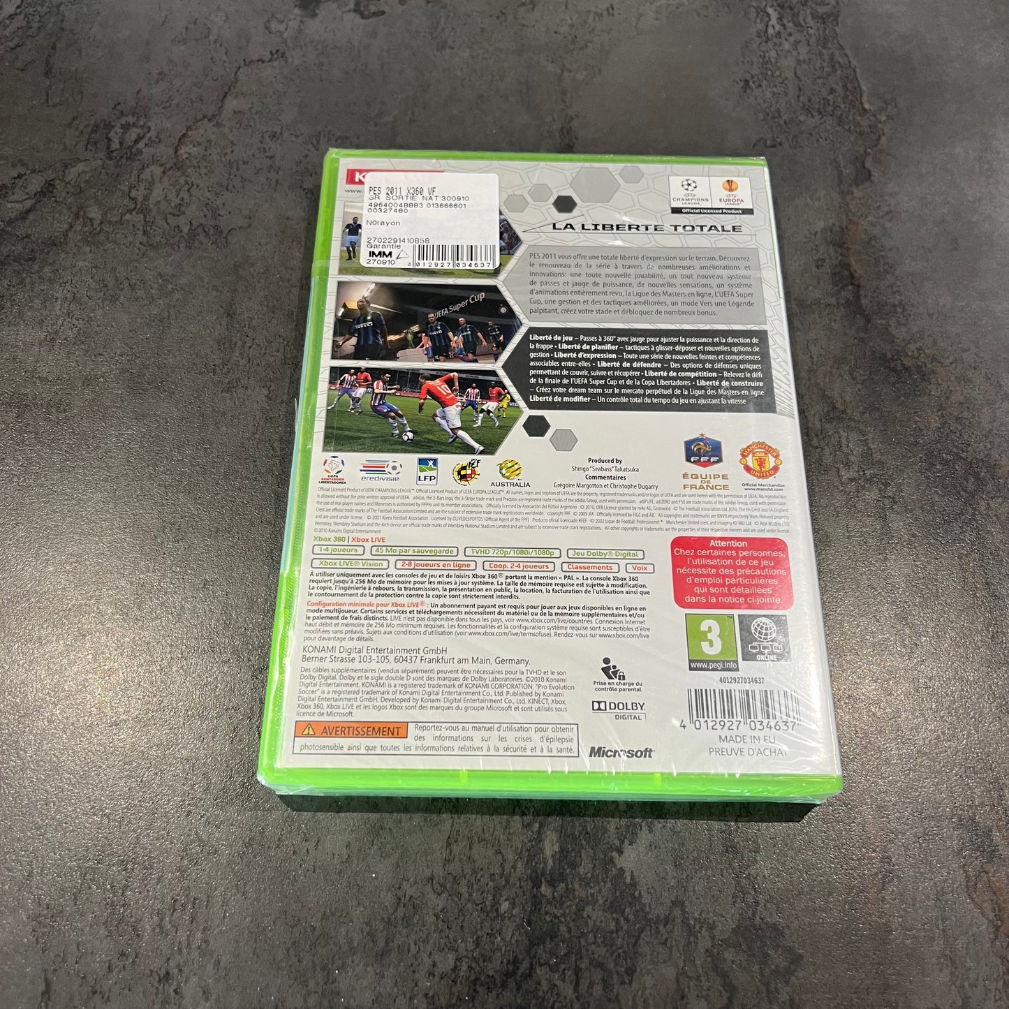 PES 2011 Xbox 360 neuf