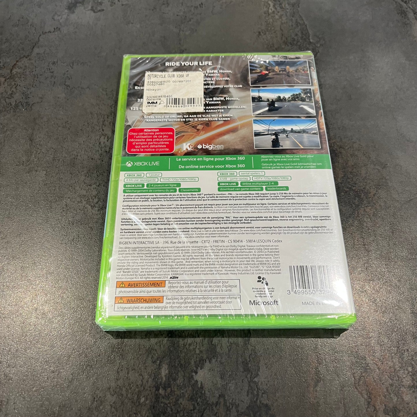 Motorcycle Club Xbox 360 neuf