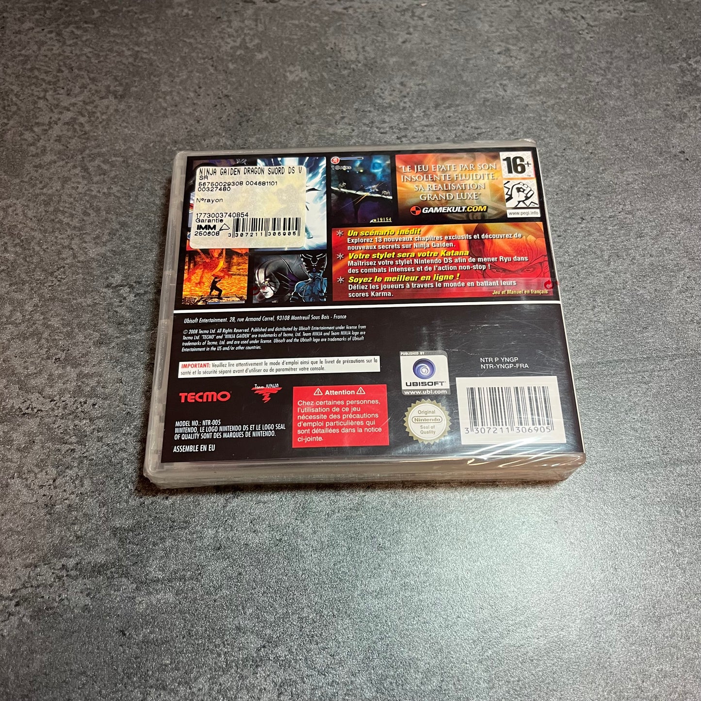 Ninja Gaiden Dragon Sword nintendo ds neuf