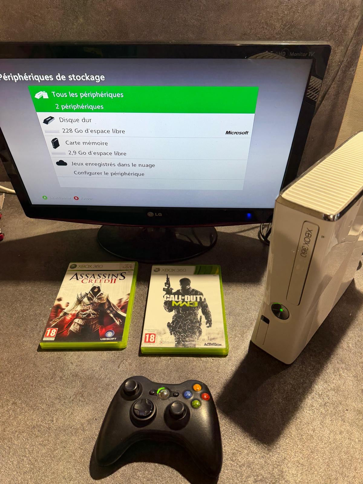 Console Xbox 360 blanche