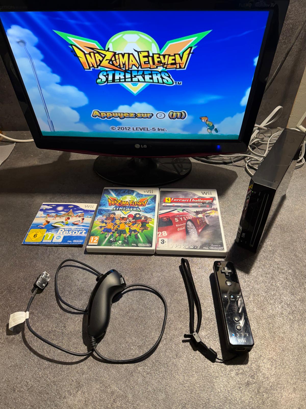 console wii noir + 3 jeux