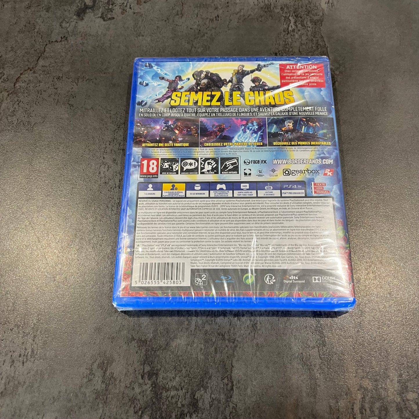Borderlands 3 PS4 neuf