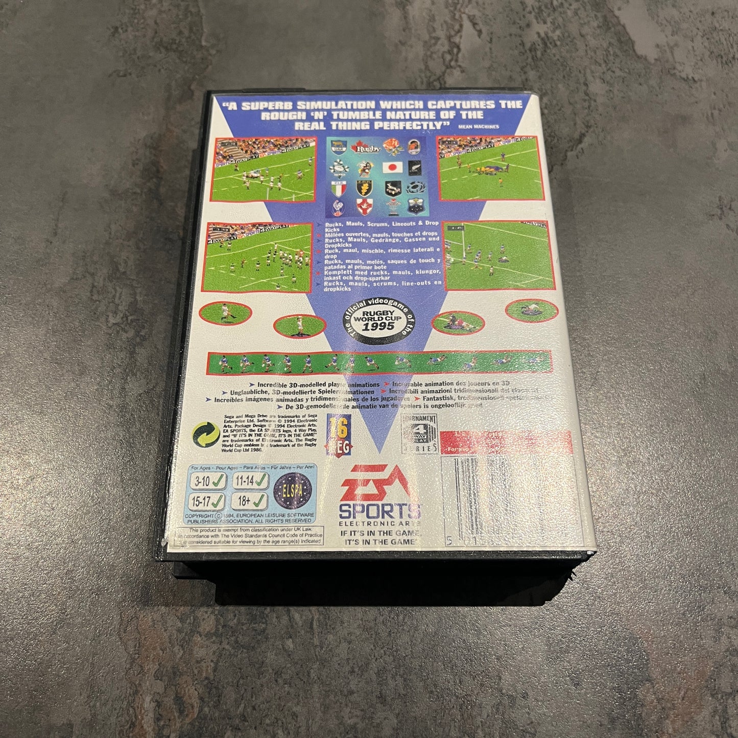 Rugby World Cup 1995 Mega Drive