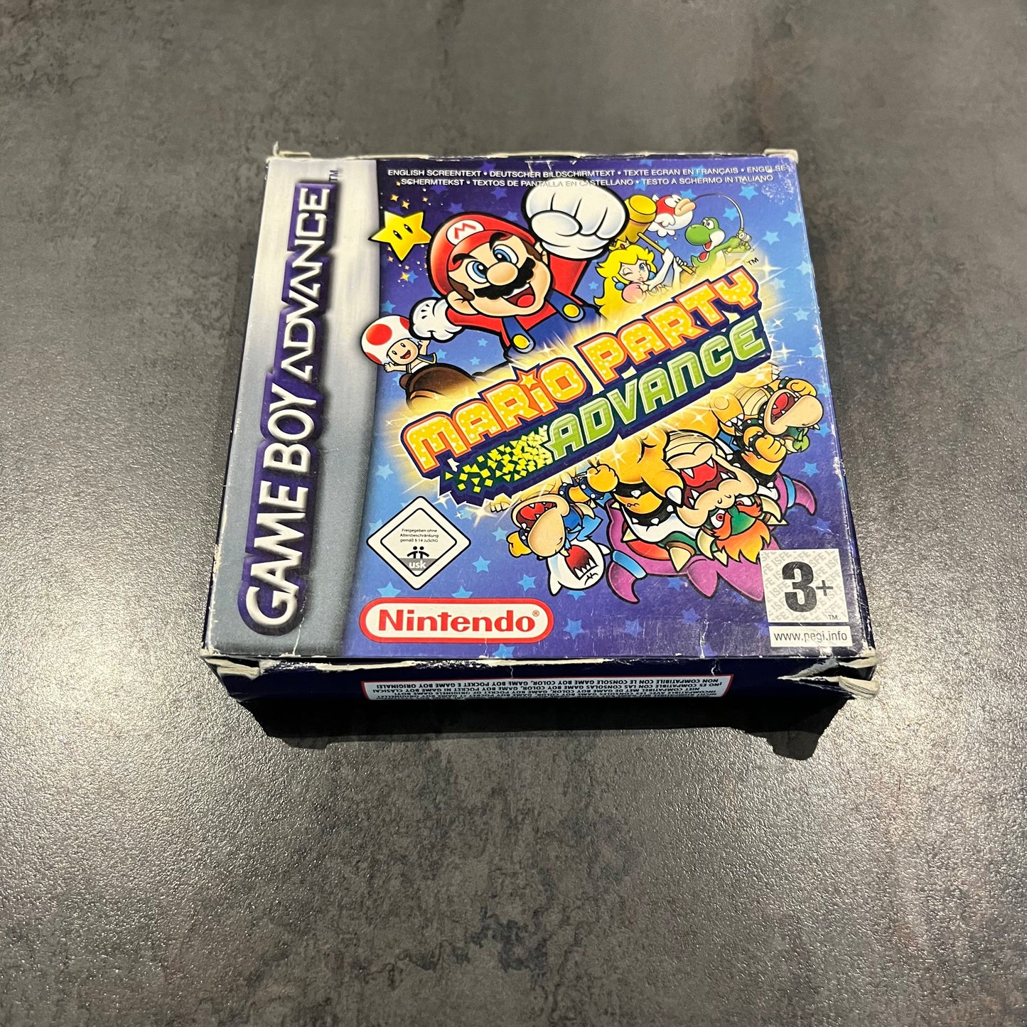 Mario Party Advance en boîte