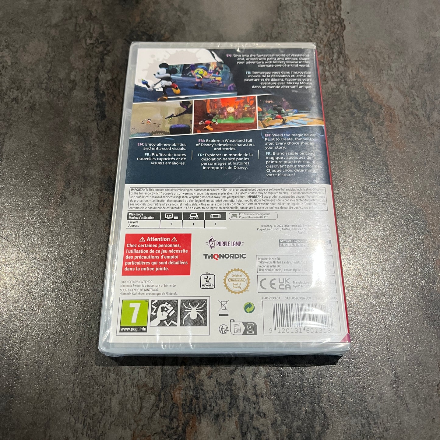 Disney Epic Mickey Rebrushed Nintendo Switch sous blister neuf