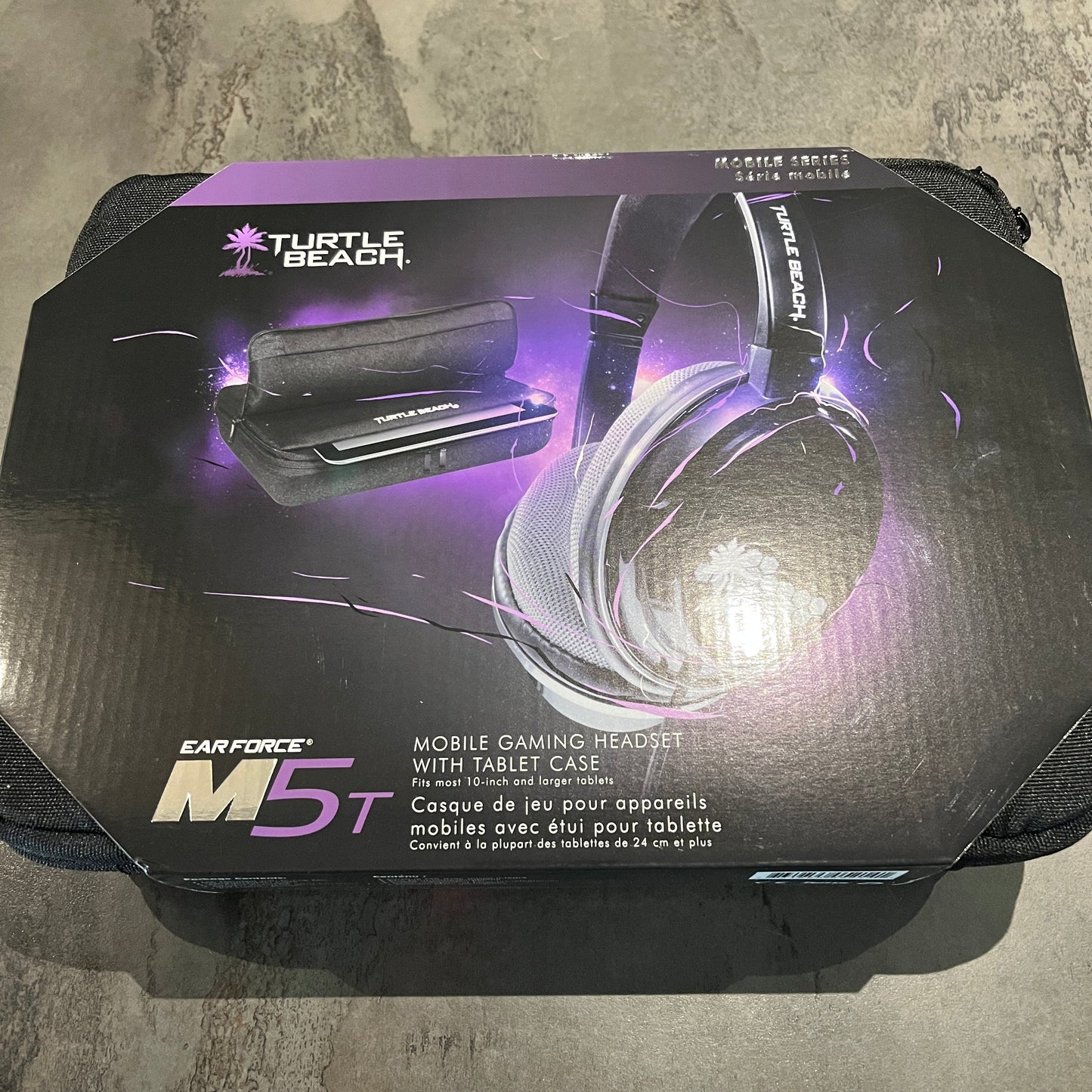 Casque Turtle Beach Ear Force M5T neuf avec étui tablette